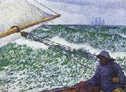 Theo Van Rysselberghe Man at the Helm oil painting artist